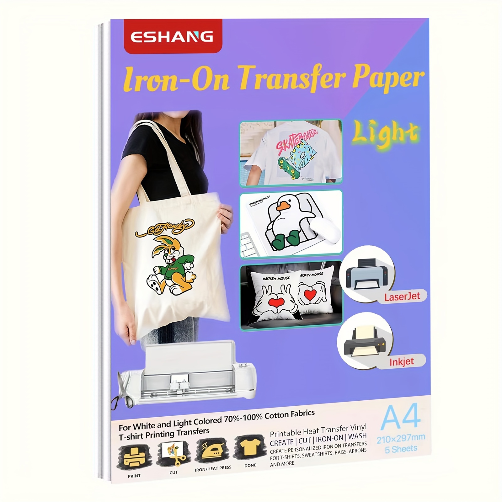 Heat Transfer Vinyl Roll - Теплопередающая бумага формата А4 для легкой